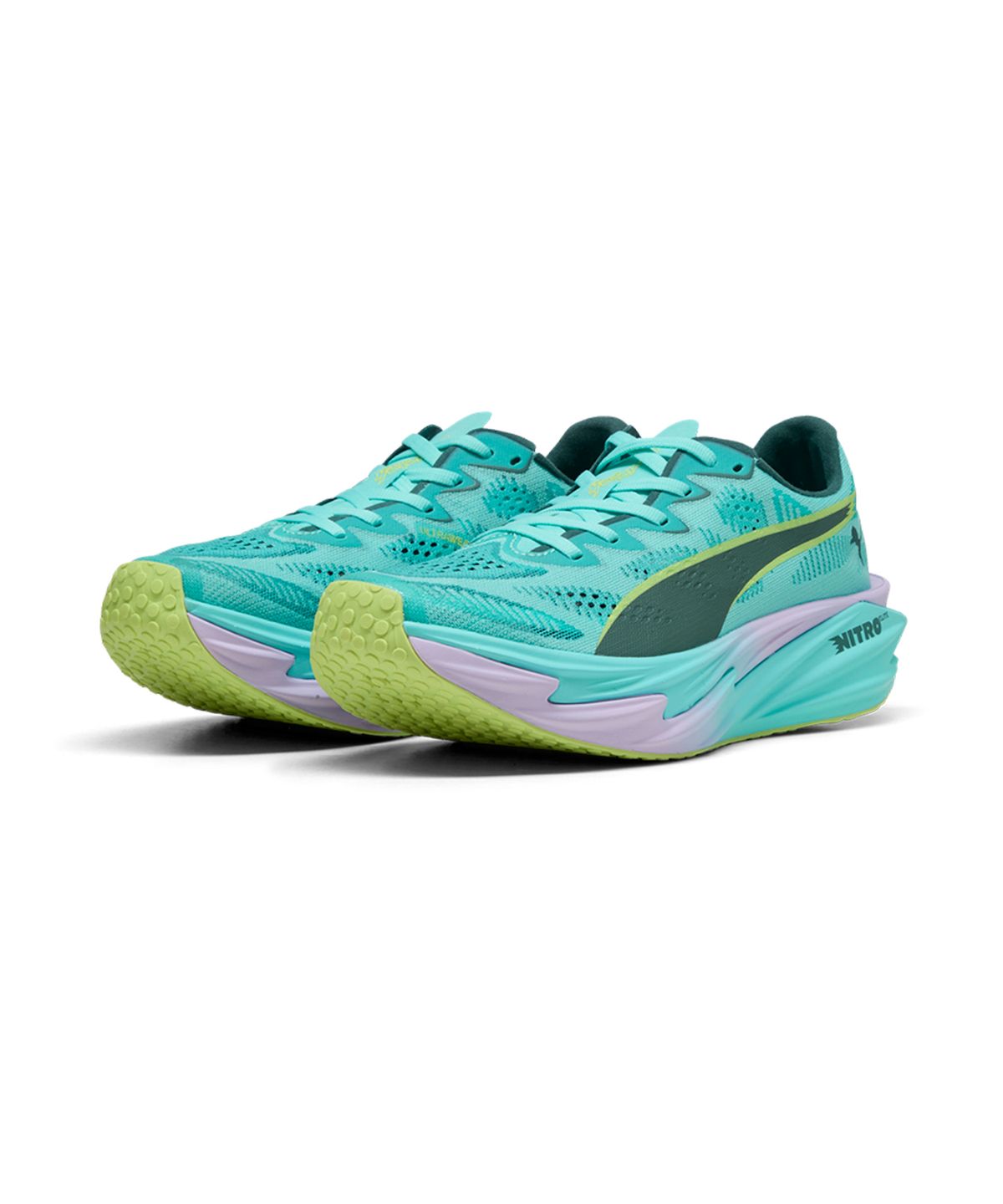 푸마(PUMA) 디비에이트 나이트로 엘리트 4 푸마 x 하이록스 여성용 - 인텐스 민트:라이트 라벤더 / 314157-01