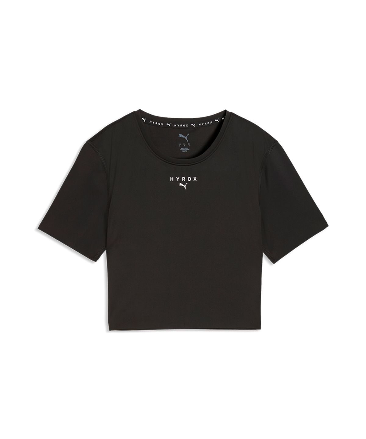 푸마(PUMA) 여성용 푸마 x 하이록스 파워모드 크롭 티셔츠 - 푸마 블랙 / 529328-01