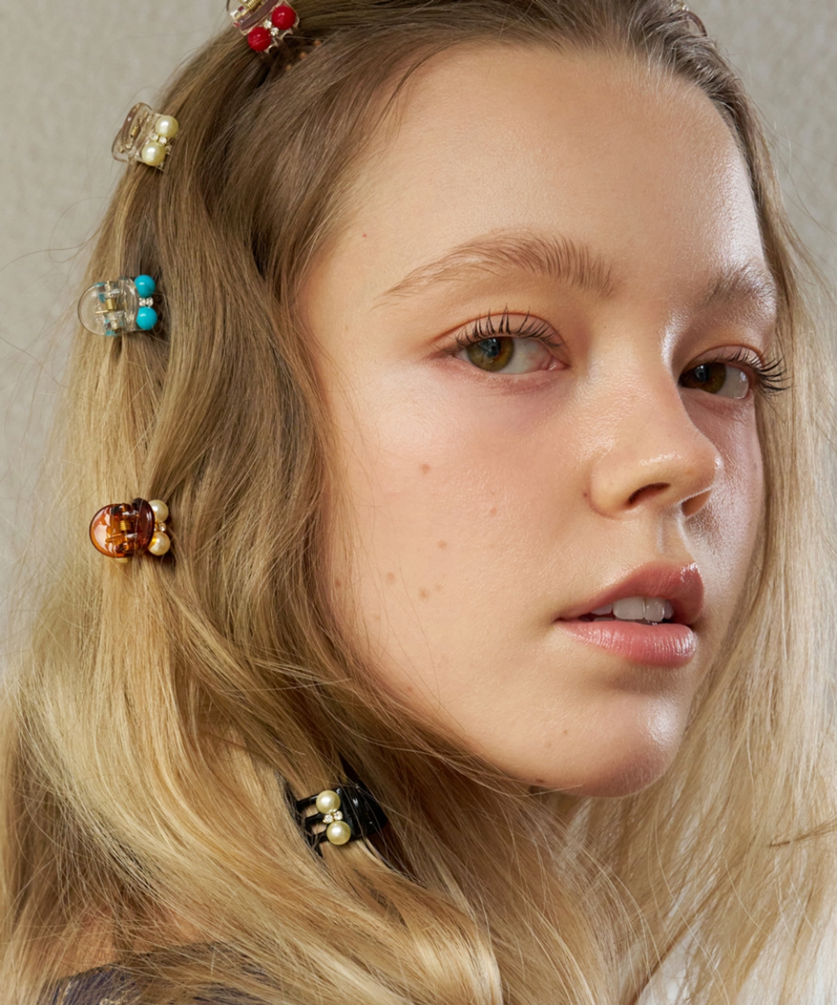 판타스틱 플래닛(FANTASTIC PLANET) [2SET] beads ball mini hair clip (5colors)