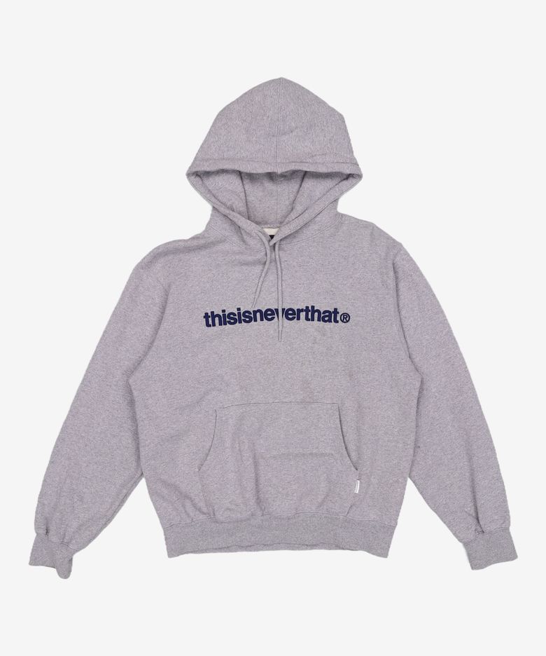(FW21) T-Logo Hoodie - Heather Grey S