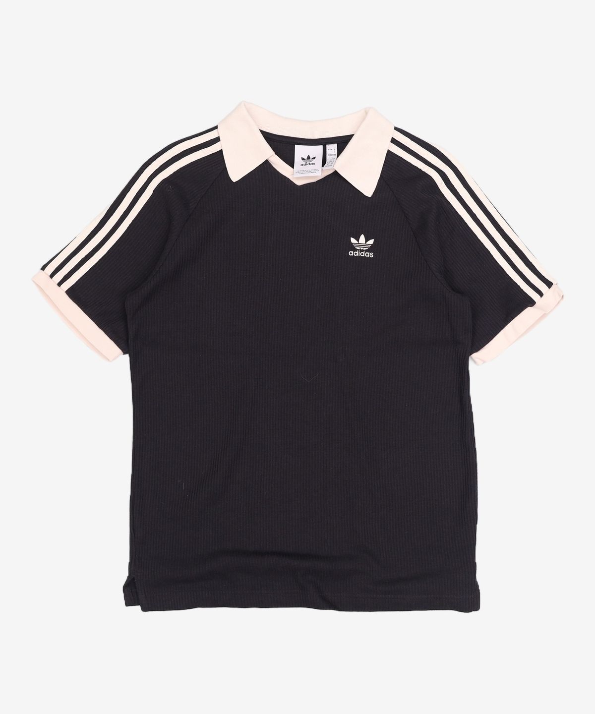 아디다스(ADIDAS) 와플 반팔 폴로 셔츠 - 블랙 / JV9266 S