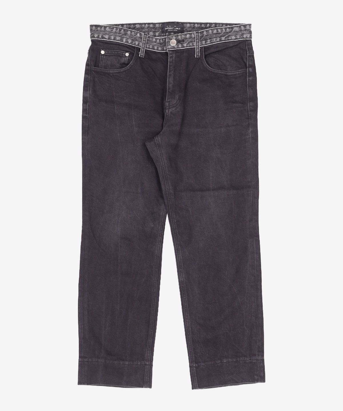가먼트레이블(GARMENT LABLE) GL Stitch Jeans - Man in Black / Tapered L