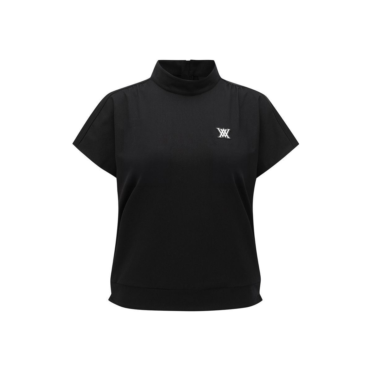 어뉴골프(ANEW GOLF) WOMEN MOCK NECK ANORAK T-SHIRT_BK