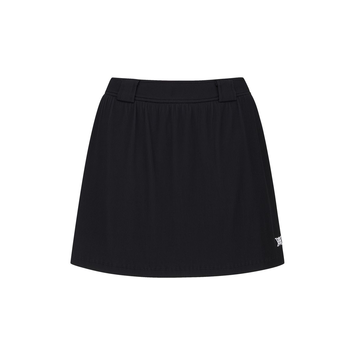어뉴골프(ANEW GOLF) WOMEN ABSTRACT VOLUME FLARE SKIRT_BK