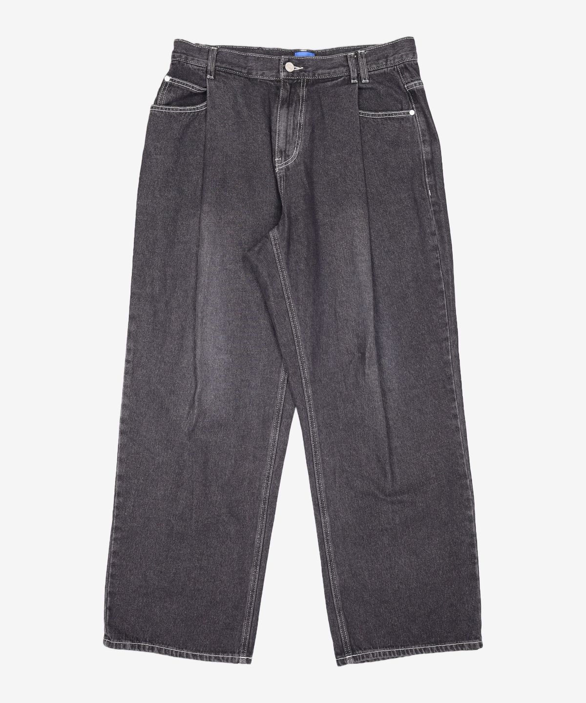 데케트(DECET) Deep Pleats Wide Jeans DCPT030Black 34