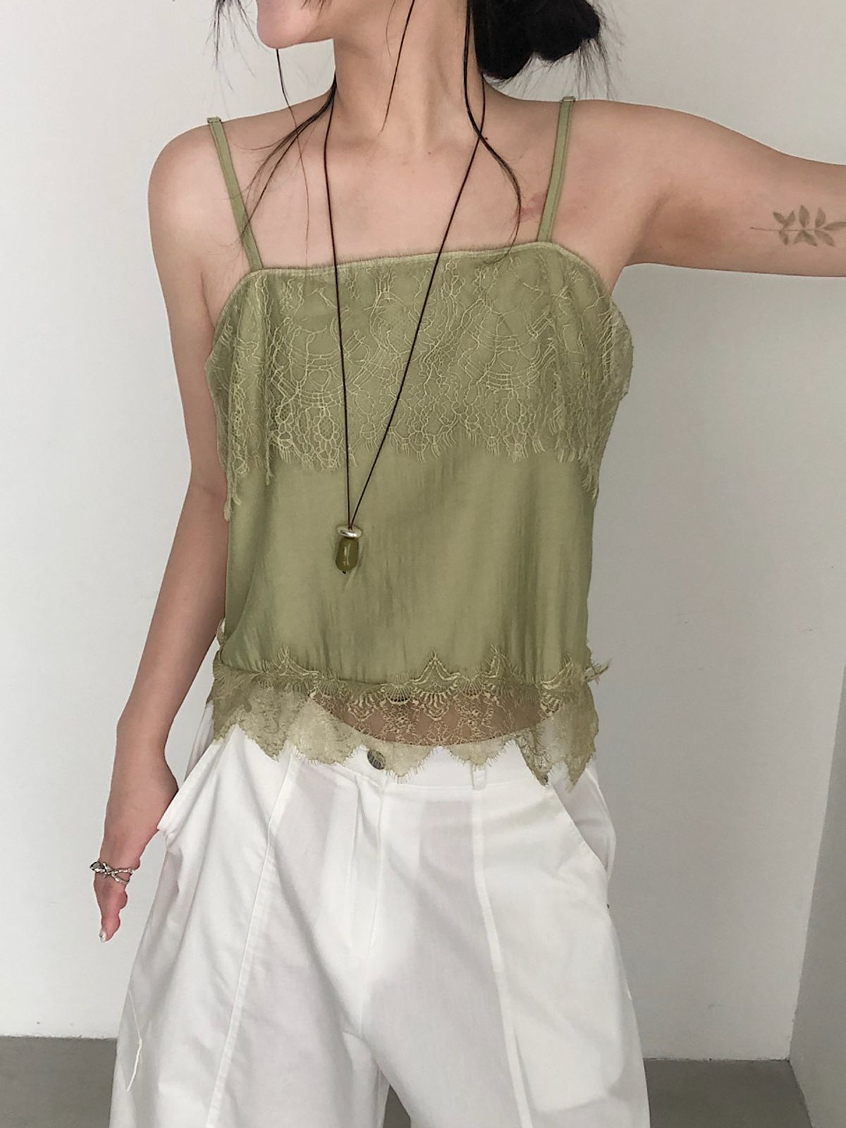아포엠(APOEM) Lace Satin Bustier(3C)