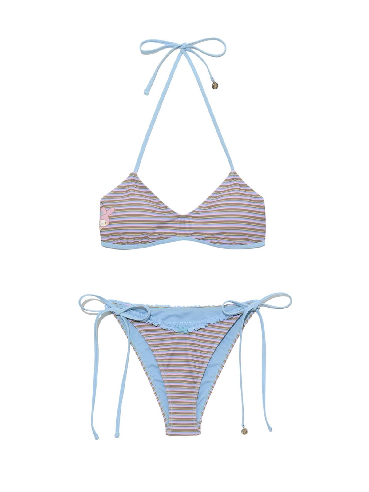 글로니(GLOWNY) GLOWNY X MY MELODY SUNSET BIKINI SET (STRIPE)