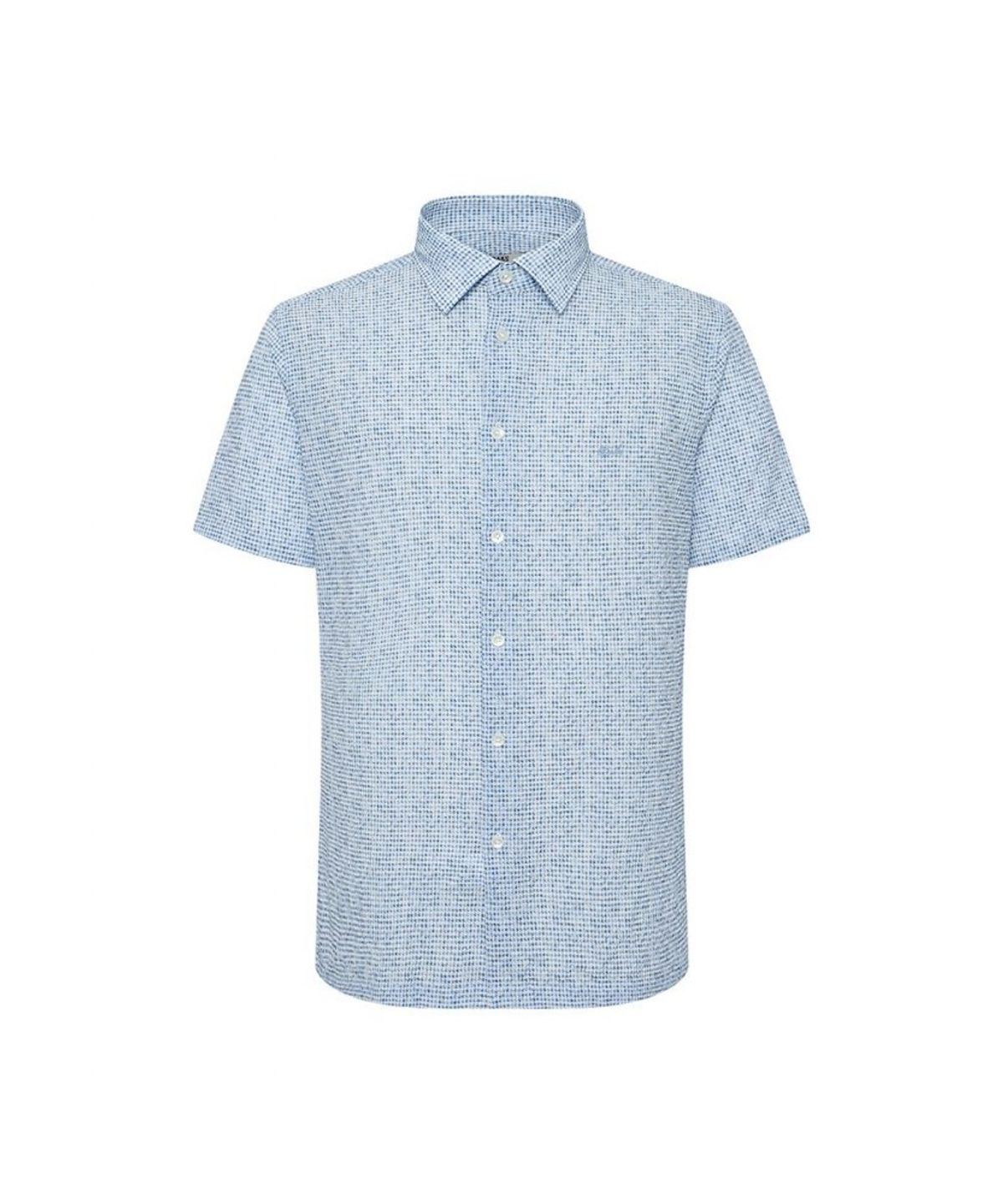 닥스셔츠(DAKS SHIRTS) 노케어 시어서커 마이크로 패턴 캐주얼 반팔셔츠 레귤러핏_DMS1SHCS157B1