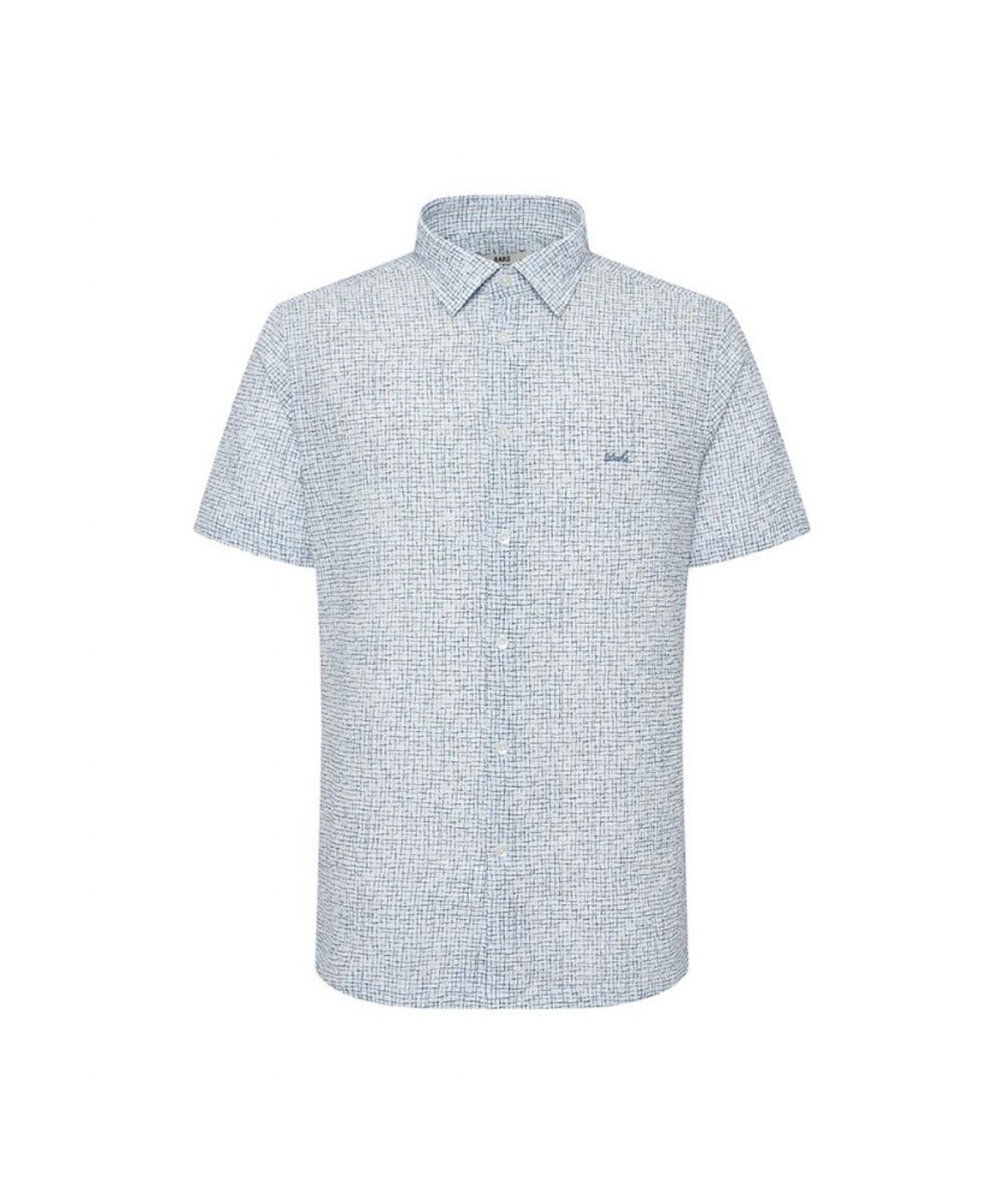닥스셔츠(DAKS SHIRTS) 노케어 시어서커 스몰 패턴 캐주얼 반팔셔츠 레귤러핏_DMS1SHCS158B1
