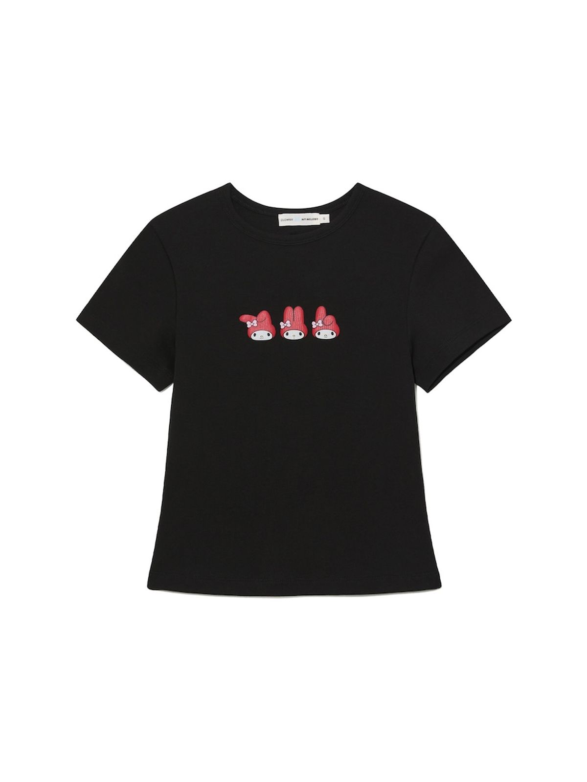 글로니(GLOWNY) GLOWNY X MY MELODY BABY TEE (BLACK)