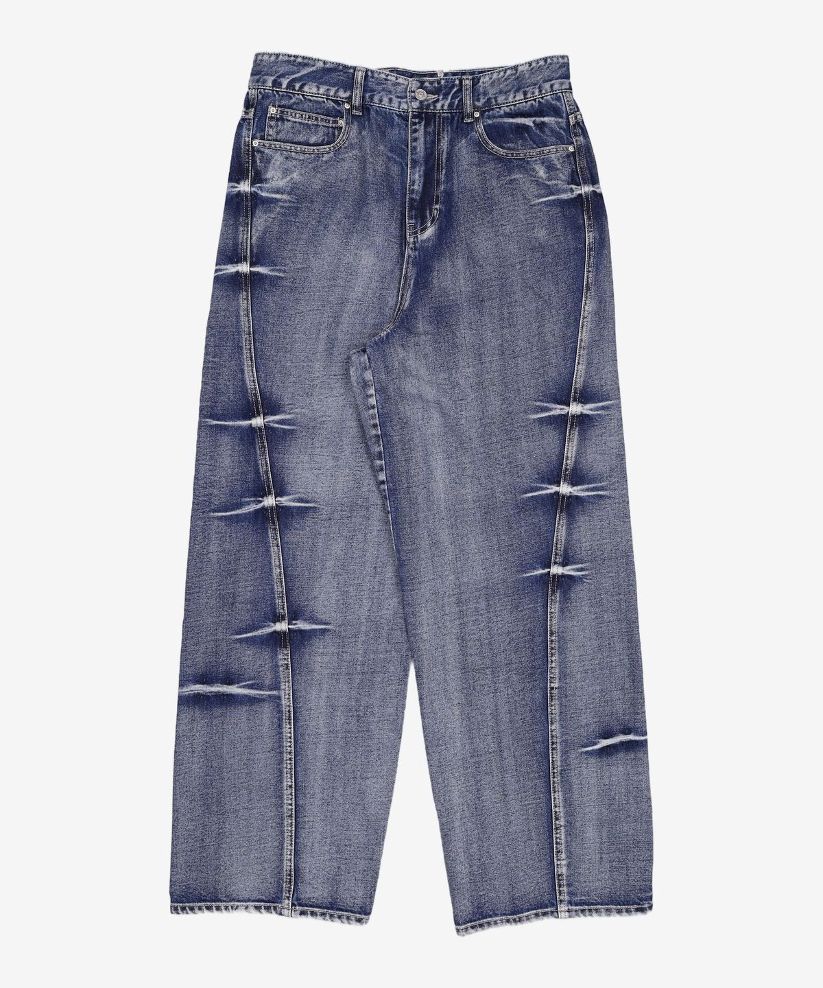 메종미네드(MAISON MINED) [SET] GRAPIC T-SHIRTS + PINCH DENIM PANTS M