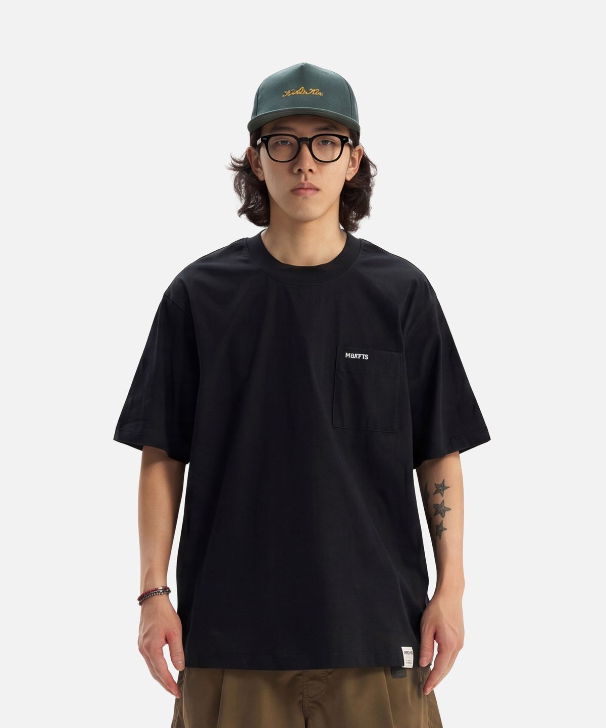 미드업데이트(MIDUPDATE) MURTB Minimal Pocket SS Tee black