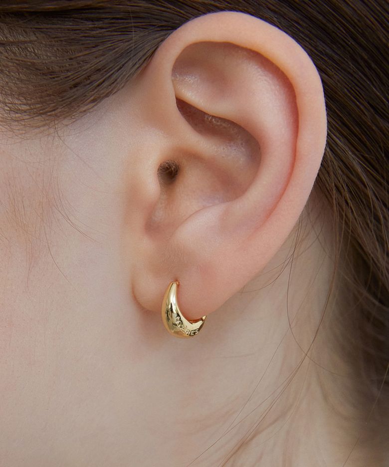 Luna pebble one touch earrings S (Yellow) BH6E45620YBXXX