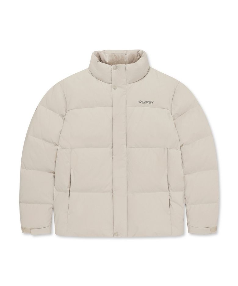 남성 레스터G 하이넥 구스다운 숏패딩 (BEIGE2)