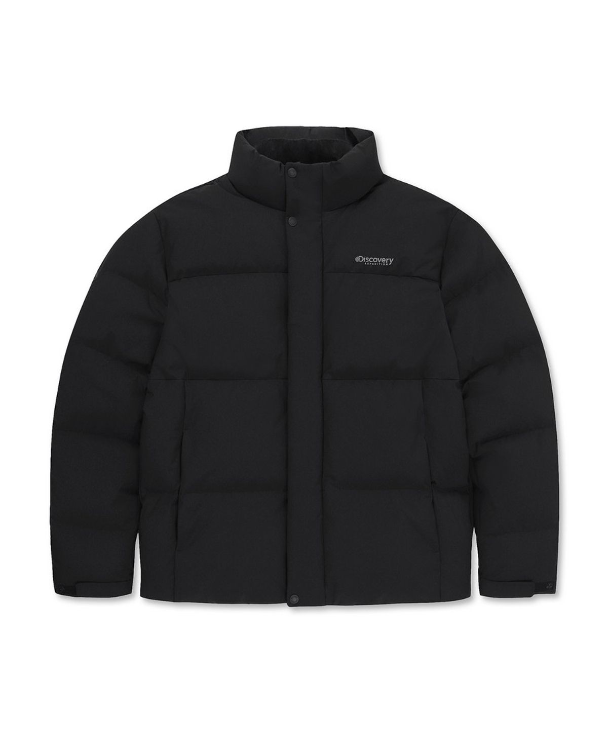 디스커버리 익스페디션(DISCOVERY EXPEDITION) 남성 레스터G 하이넥 구스다운 숏패딩 (BLACK)