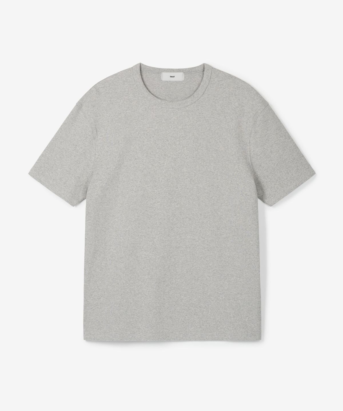 티엔지티(TNGT) Ribbed Slim Tee (Melange Grey) TNTS6E215G2