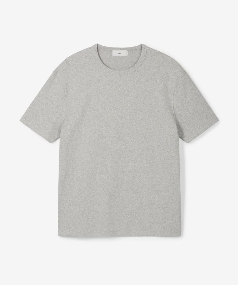 Ribbed Slim Tee (Melange Grey) TNTS6E215G2
