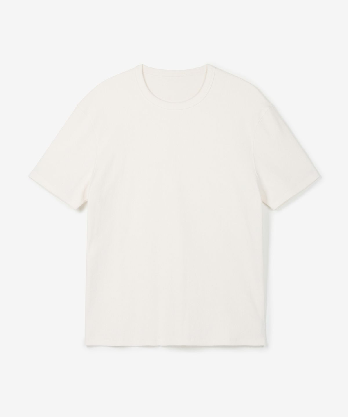 티엔지티(TNGT) Ribbed Slim Tee (White) TNTS6E215WT