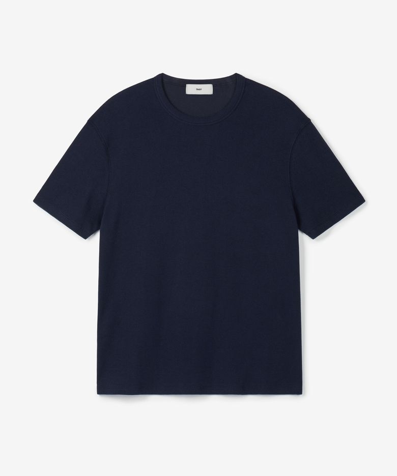 Ribbed Slim Tee (Navy) TNTS6E215N2