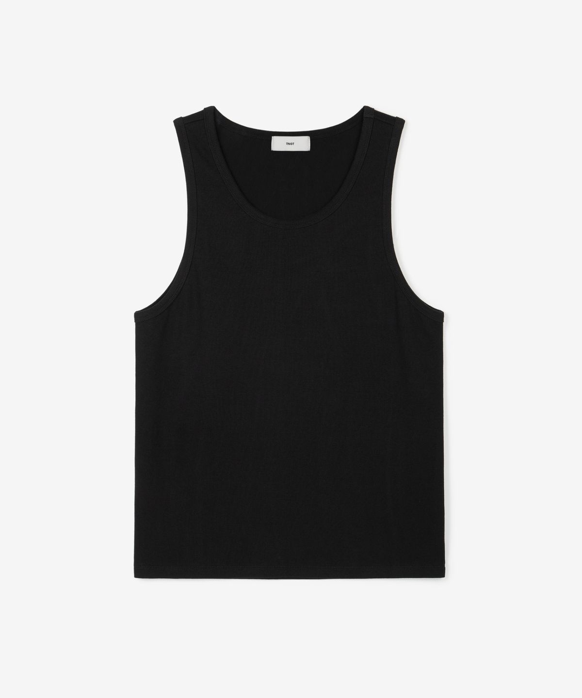 티엔지티(TNGT) Ribbed Slim Sleeveless (Black) TNTS6E216BK