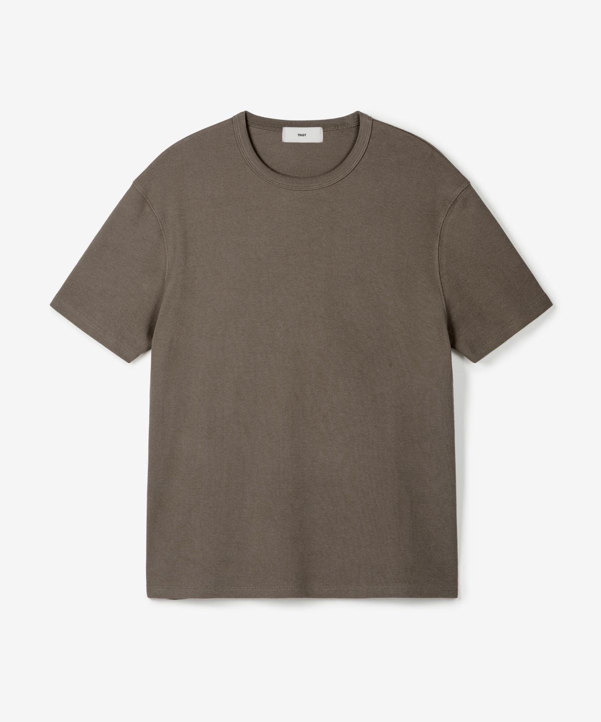 티엔지티(TNGT) Ribbed Slim Tee (Beige) TNTS6E215I2