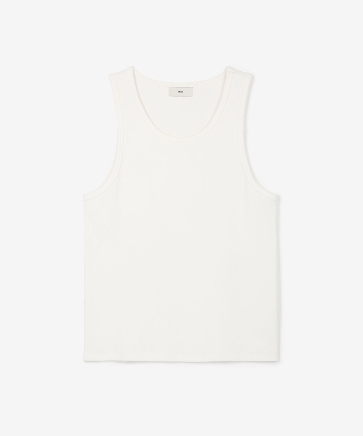 티엔지티(TNGT) Ribbed Slim Sleeveless (White) TNTS6E216WT
