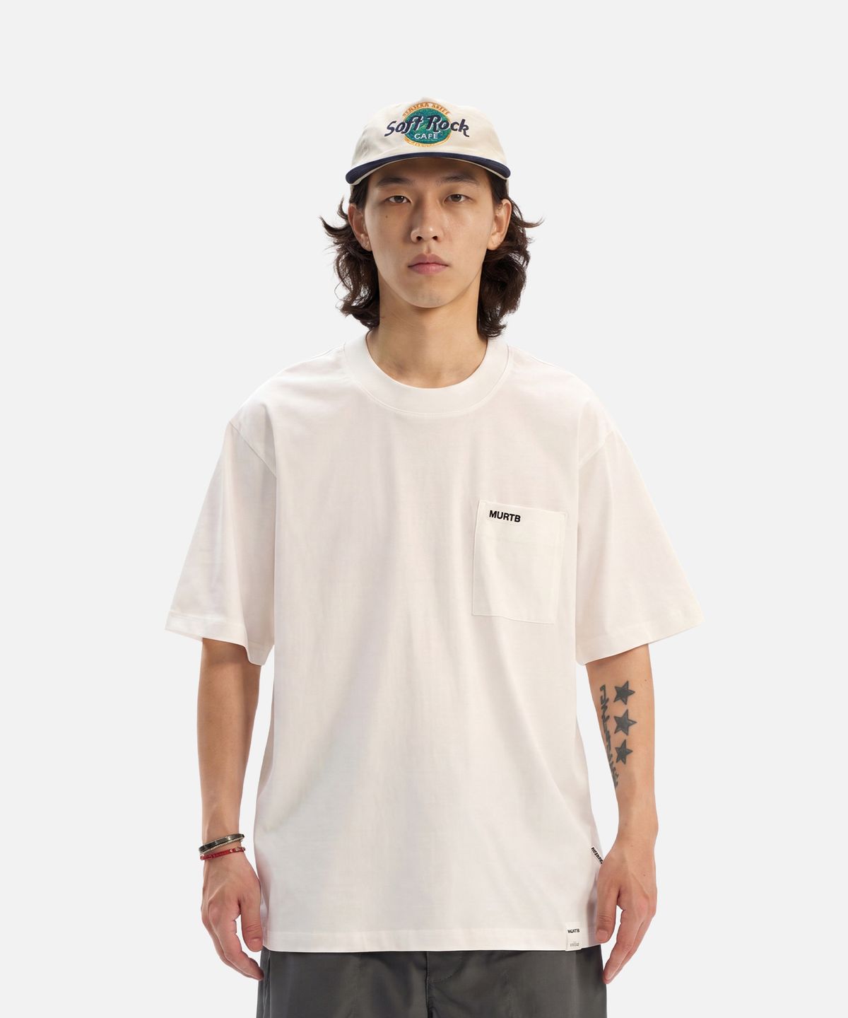 미드업데이트(MIDUPDATE) MURTB Minimal Pocket SS Tee white