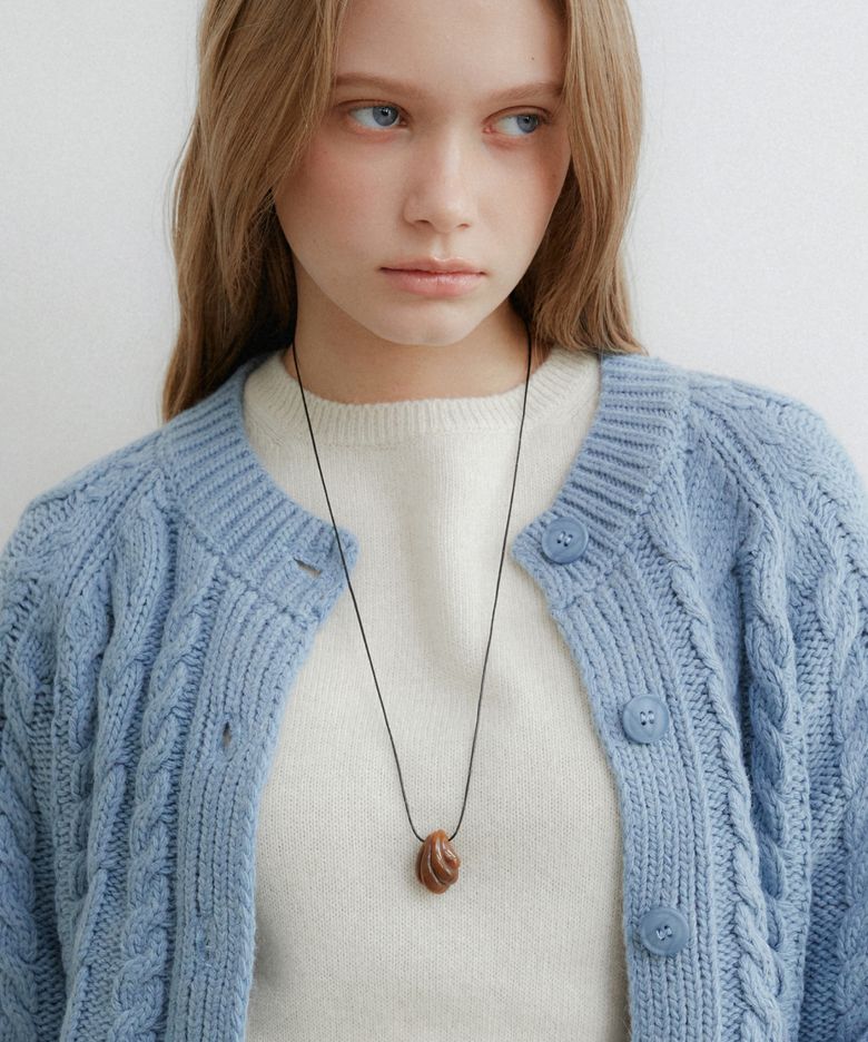 Echo shell formica brown necklace BH7N61707WS800