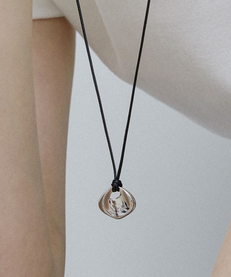 Clay string necklace (White) BH7N56737WB800