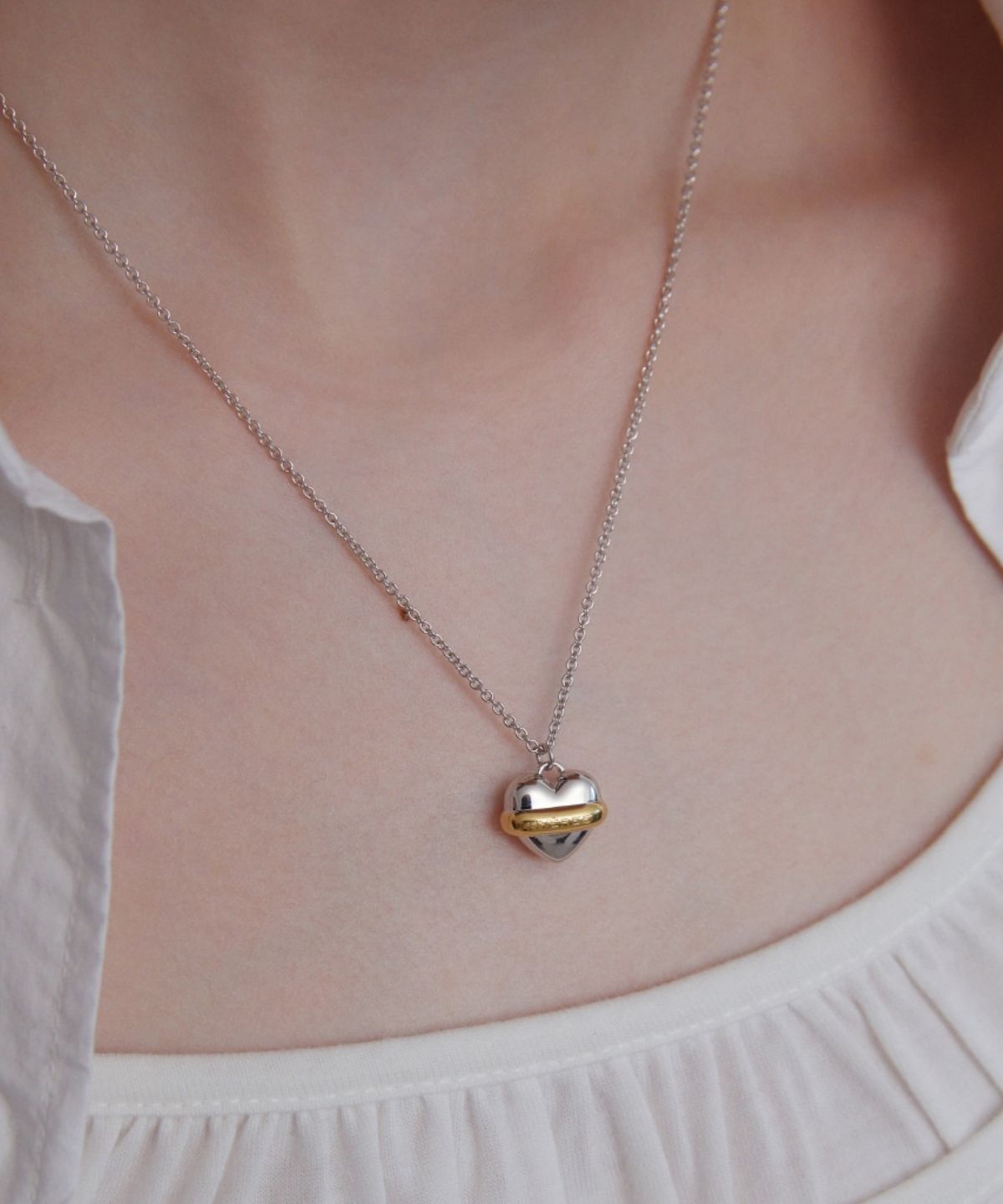바이이에르(BYHYERES) Heart dessert macaroon necklace (Combi) BH6N36621CB500