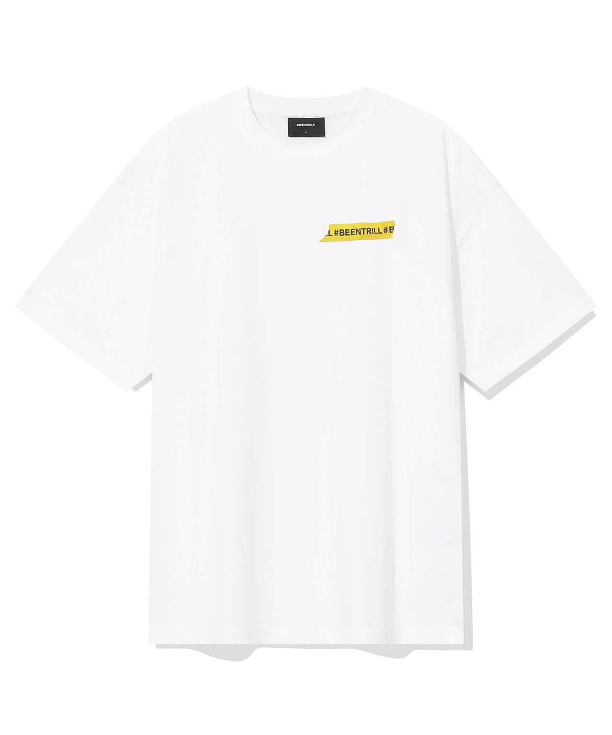 빈트릴(BEENTRILL) 빈트릴 마스킹테이프 티셔츠(오프화이트)