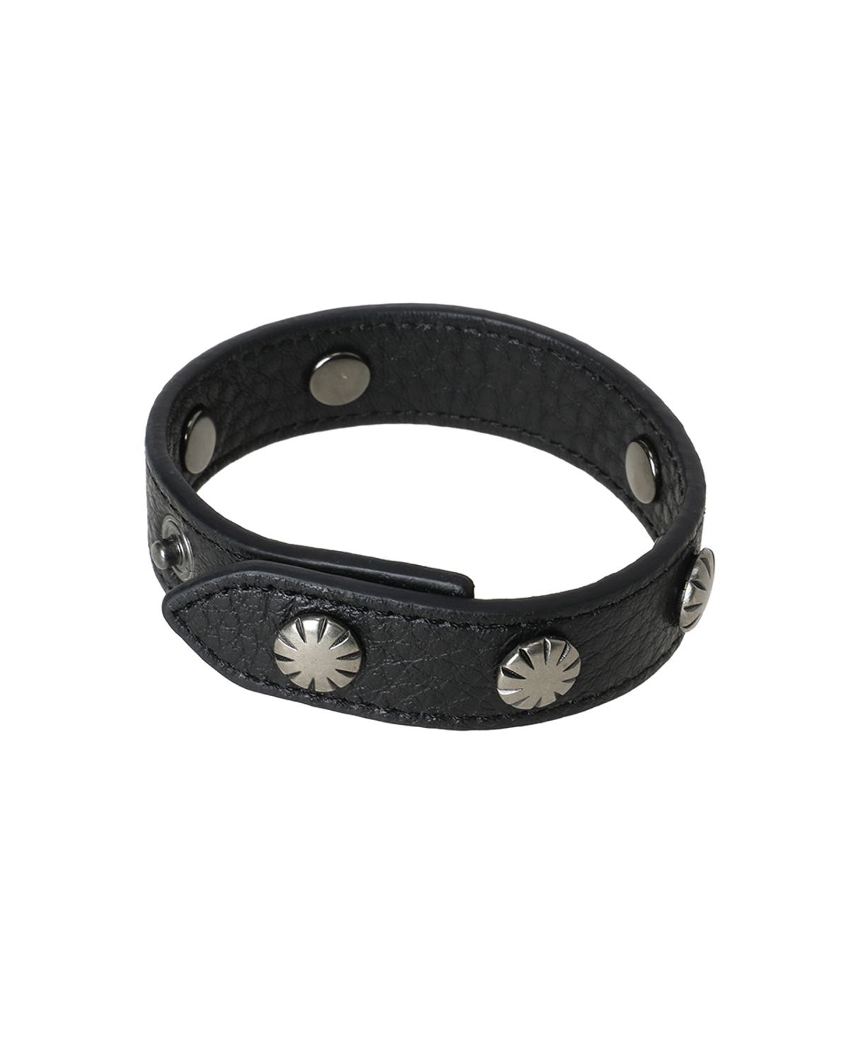 카키포인트(KHAKIPOINT) Stud Leather Bracelet (black)