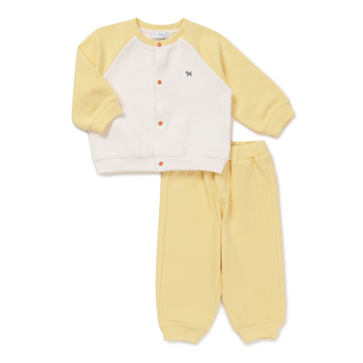 블루독 베이비(BLUEDOGBABY) 와플 가디건 상하세트 A (46A70-672-05)