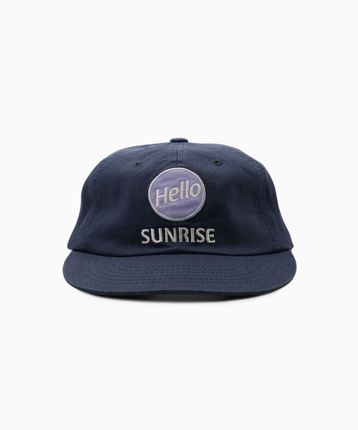 헬로 선라이즈(HELLO SUNRISE) HS Broadcast Logo RX Fit 6P Cap_Navy