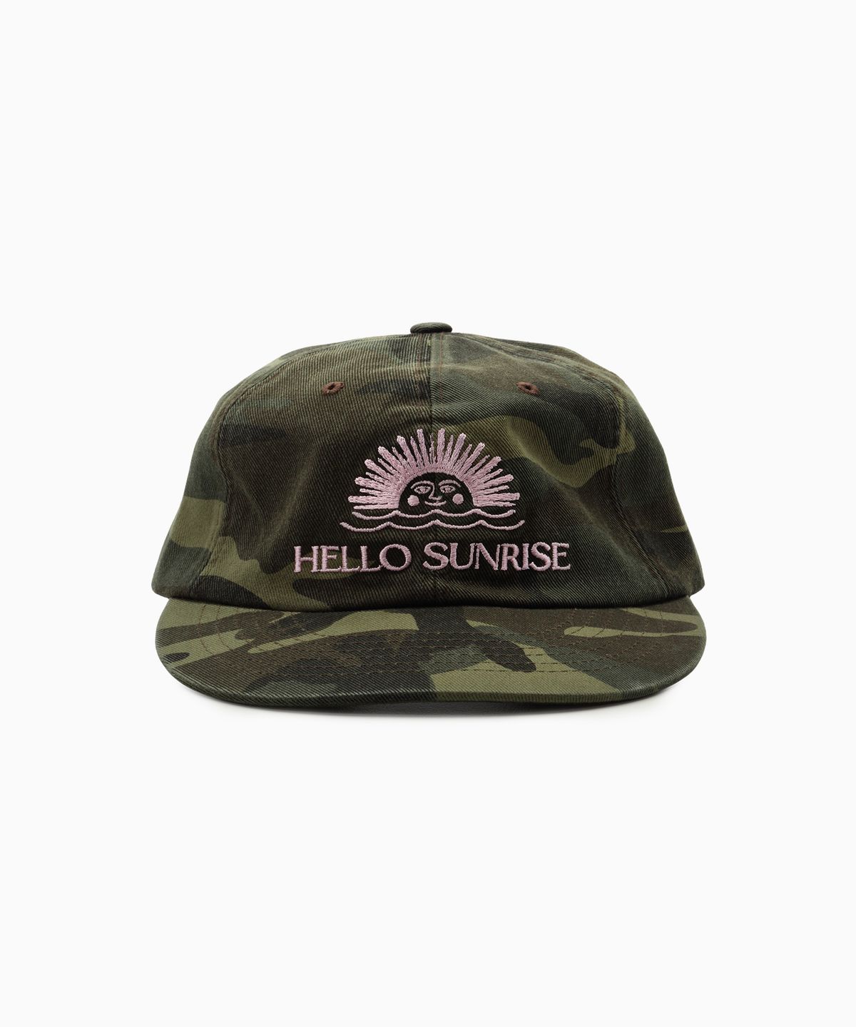 헬로 선라이즈(HELLO SUNRISE) Washed OG Logo RX Fit 6P Cap_Camo