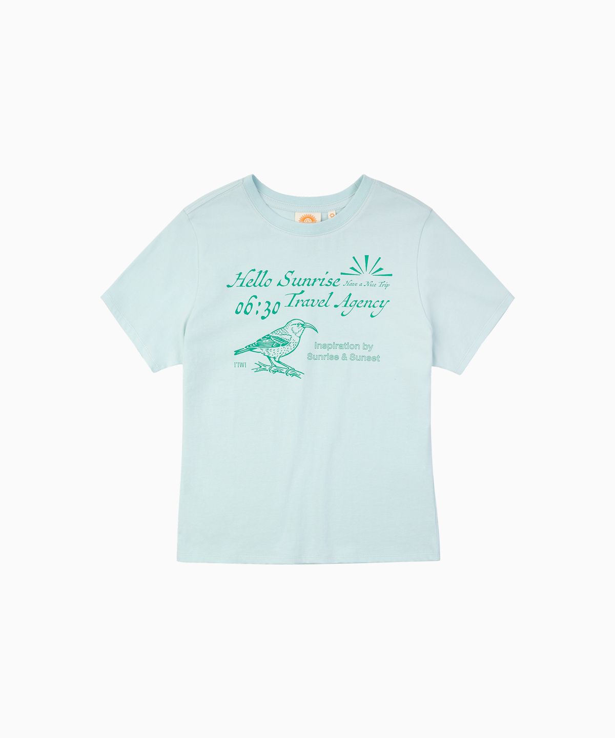 헬로 선라이즈(HELLO SUNRISE) Bird Trip Tee(W)_Mint