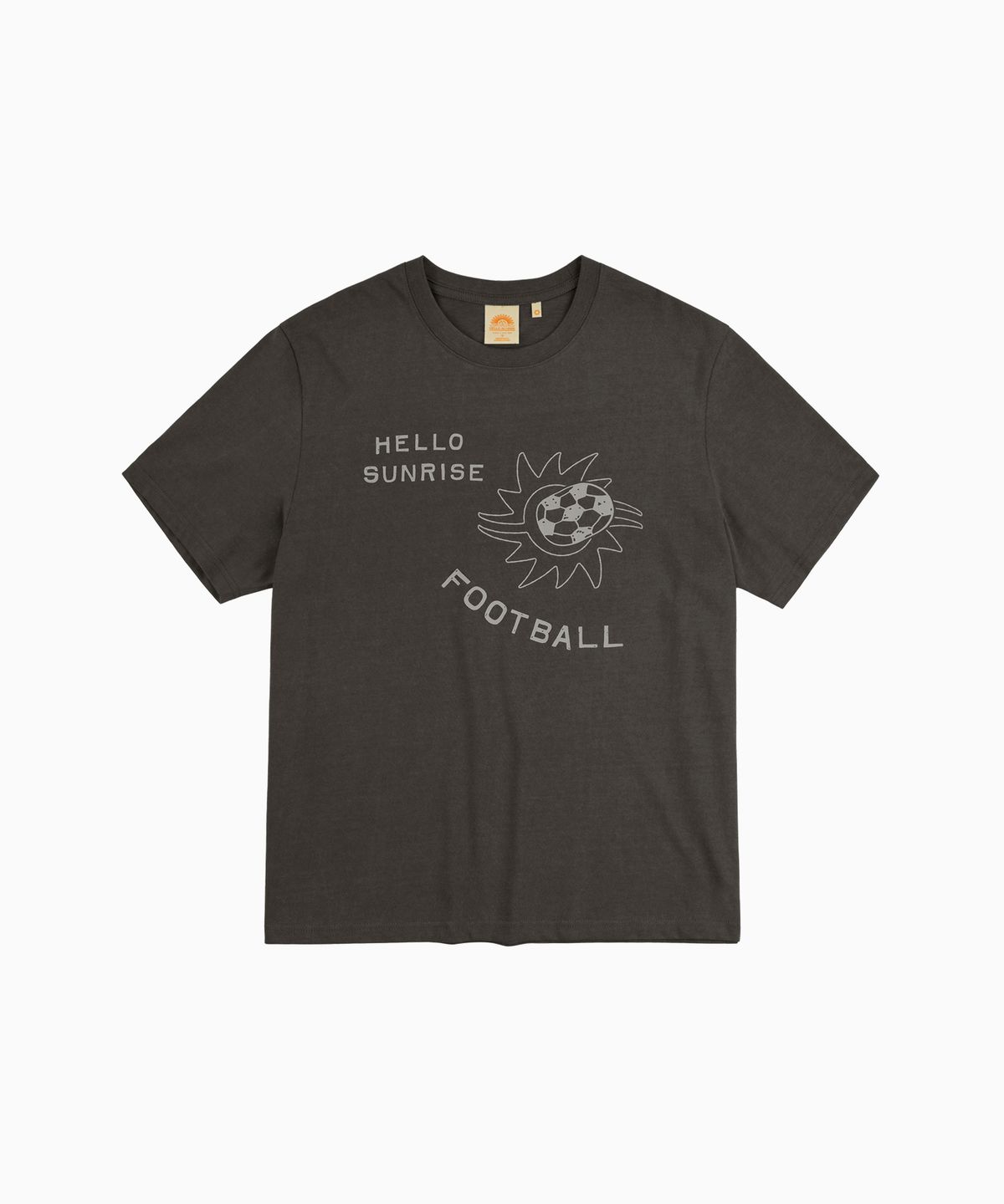 헬로 선라이즈(HELLO SUNRISE) HS Football Club Tee_VTG Charcoal