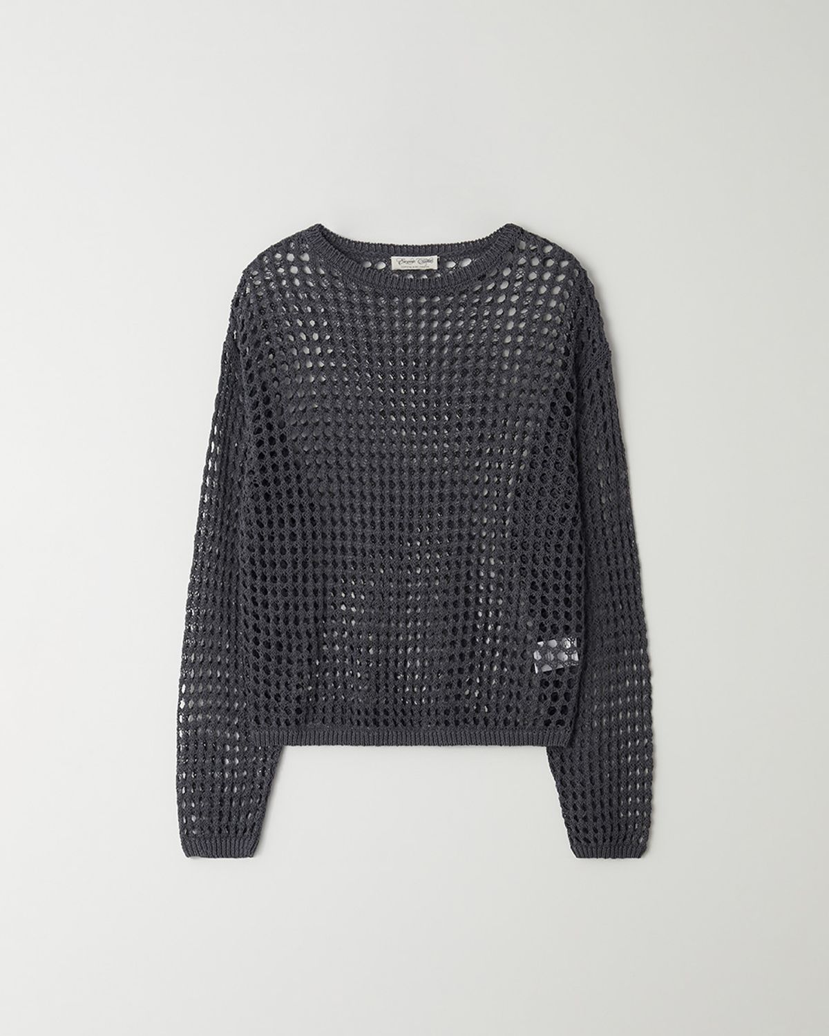 이루미클로즈(ERUMECLOTHES) 마네 스카시 니트_charcoal