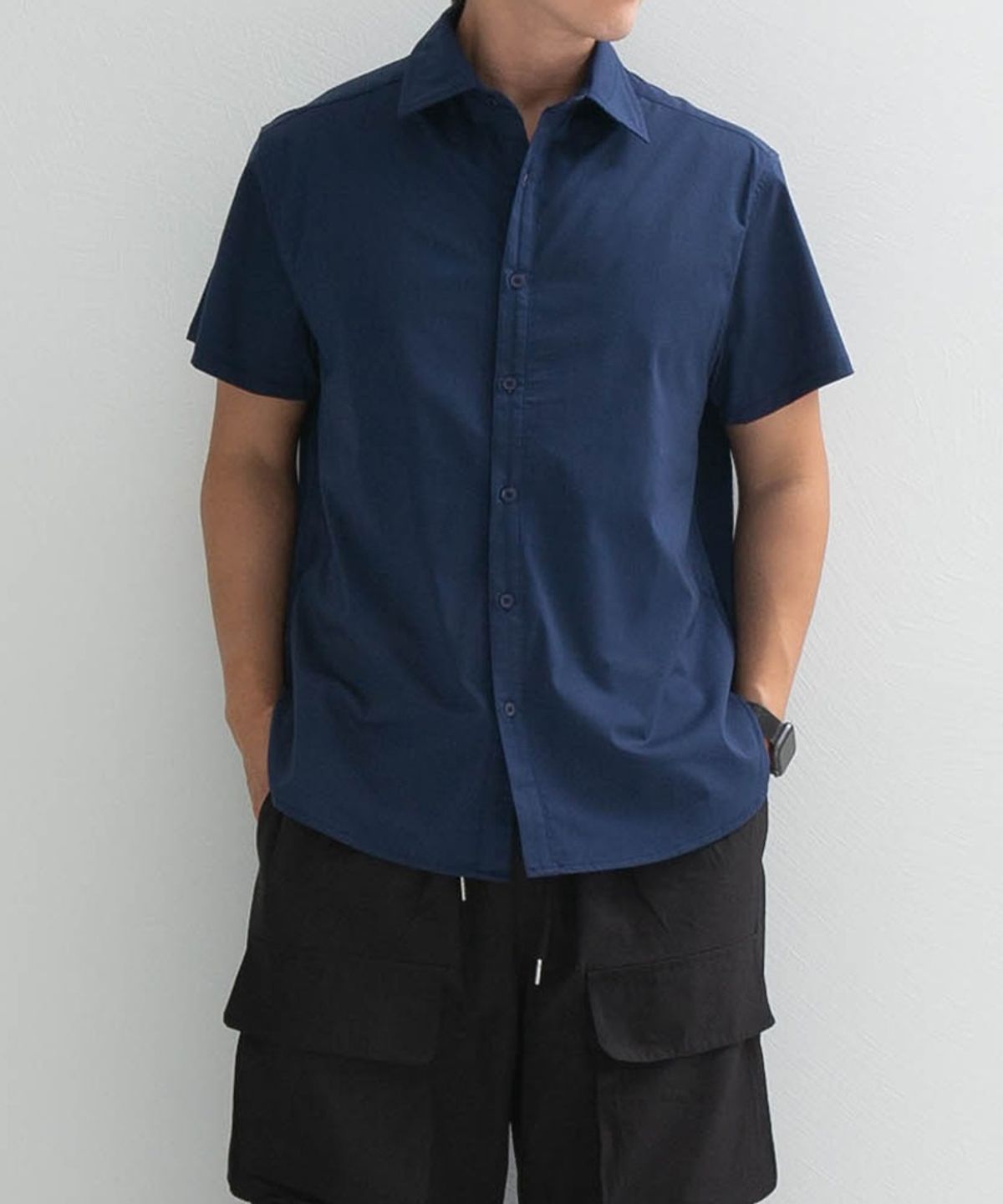 바이모노(BYMONO) [빅사이즈 L-6XL] 꼭꼭셔츠 반팔