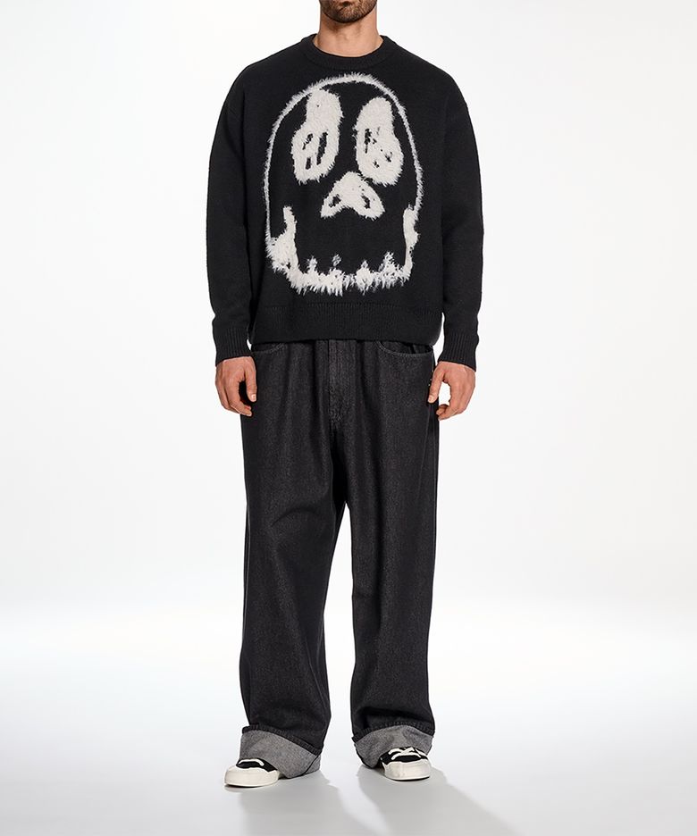 (M) 치토 GFX 니트 스웨트셔츠 블랙 GFX KNIT SWEAT BLACK