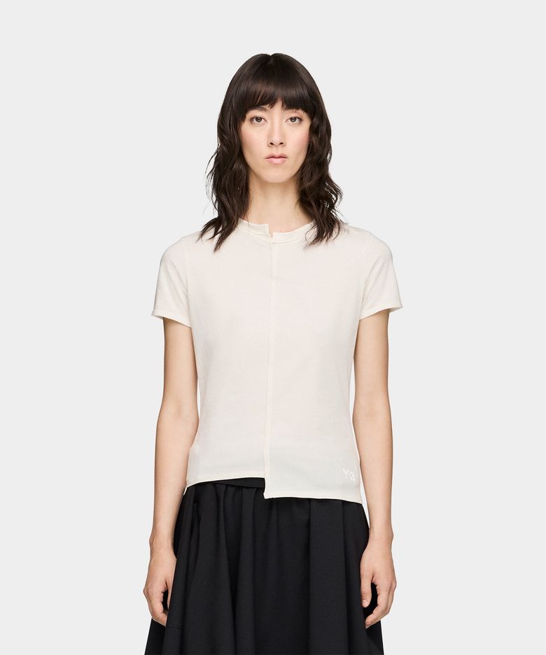 (W) W 피티드 숏 슬리브 티셔츠 화이트 W FTD SS TEE CHALK WHITE