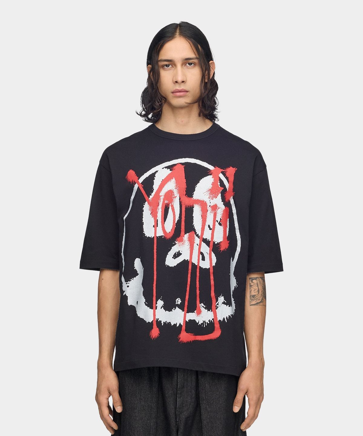 와이쓰리(Y-3) (U) 치토 스컬 GFX 숏 슬리브 티셔츠 블랙 SKULLGFX SS TEE BLACK