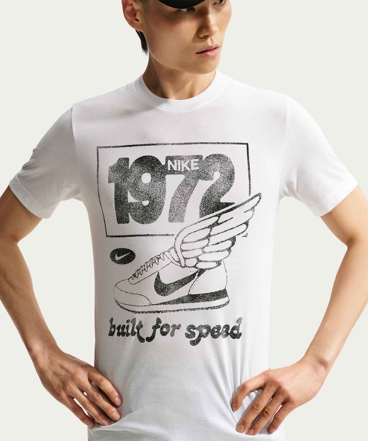 나이키(NIKE) 드라이 핏 러닝 티셔츠 M - 화이트:블랙 / IM5318-100