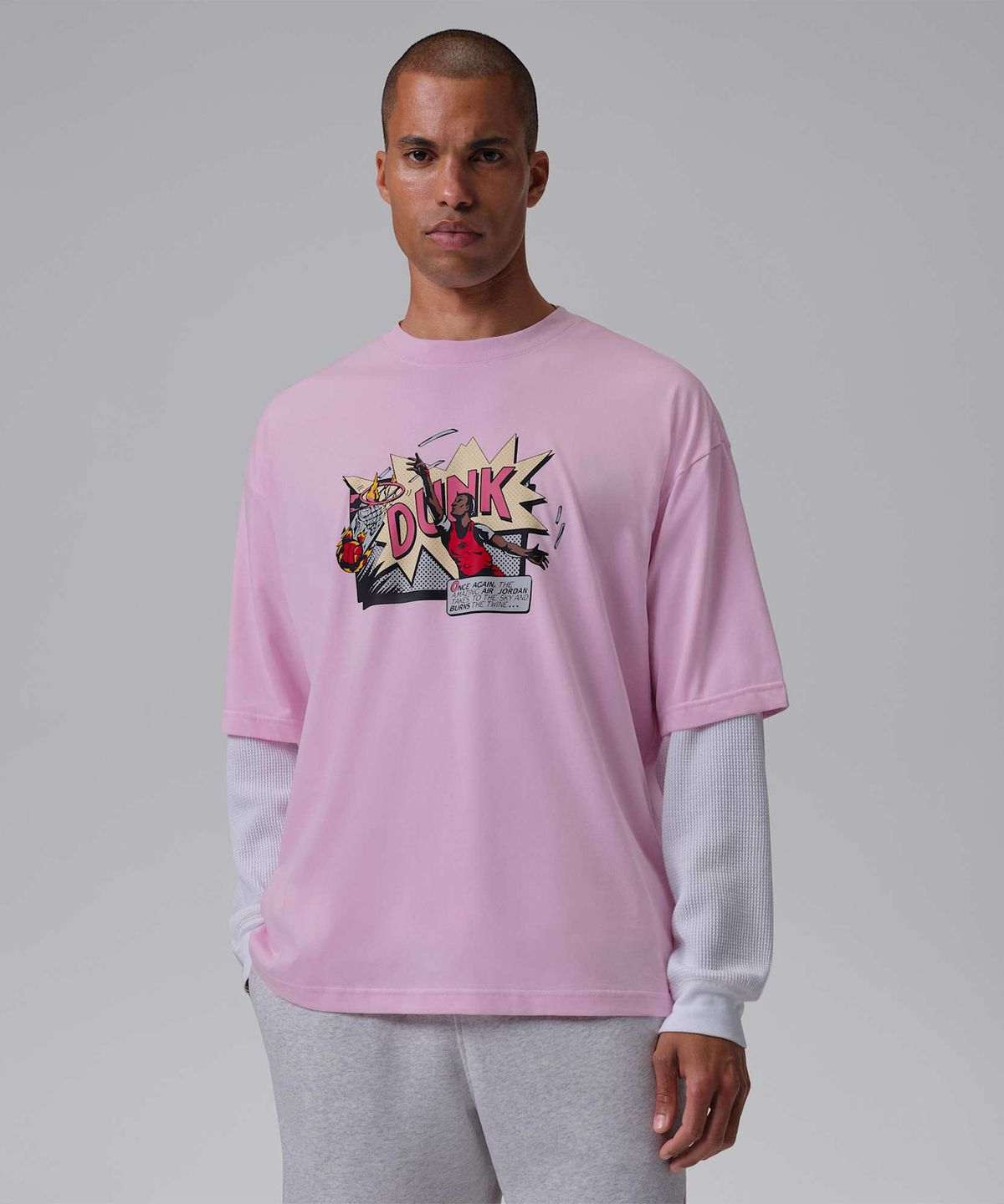 나이키(NIKE) 조던 브루클린 티셔츠 M - 핑크 폼 / IV5198-663