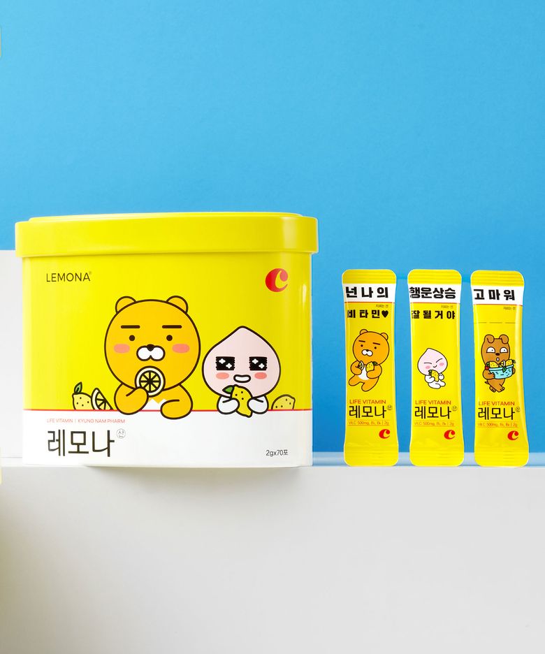레모나산 비타민C 70포 x 1박스 - 카카오프렌즈