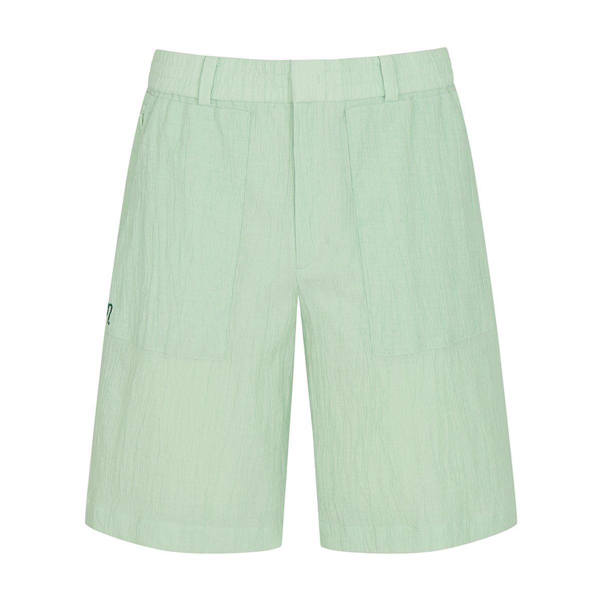 말본 골프(MALBON GOLF) 썸머 플리츠 하프팬츠 MINT GREEN (MAN)