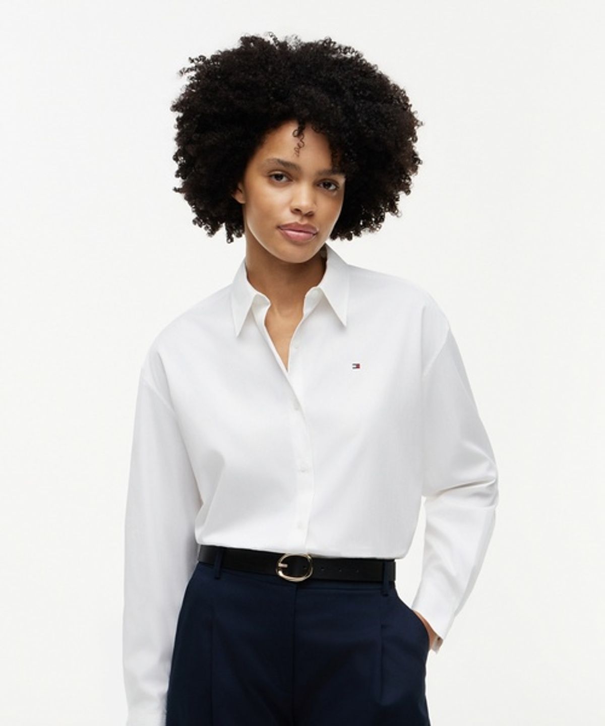 타미힐피거(TOMMY HILFIGER) 포플린 박시 셔츠