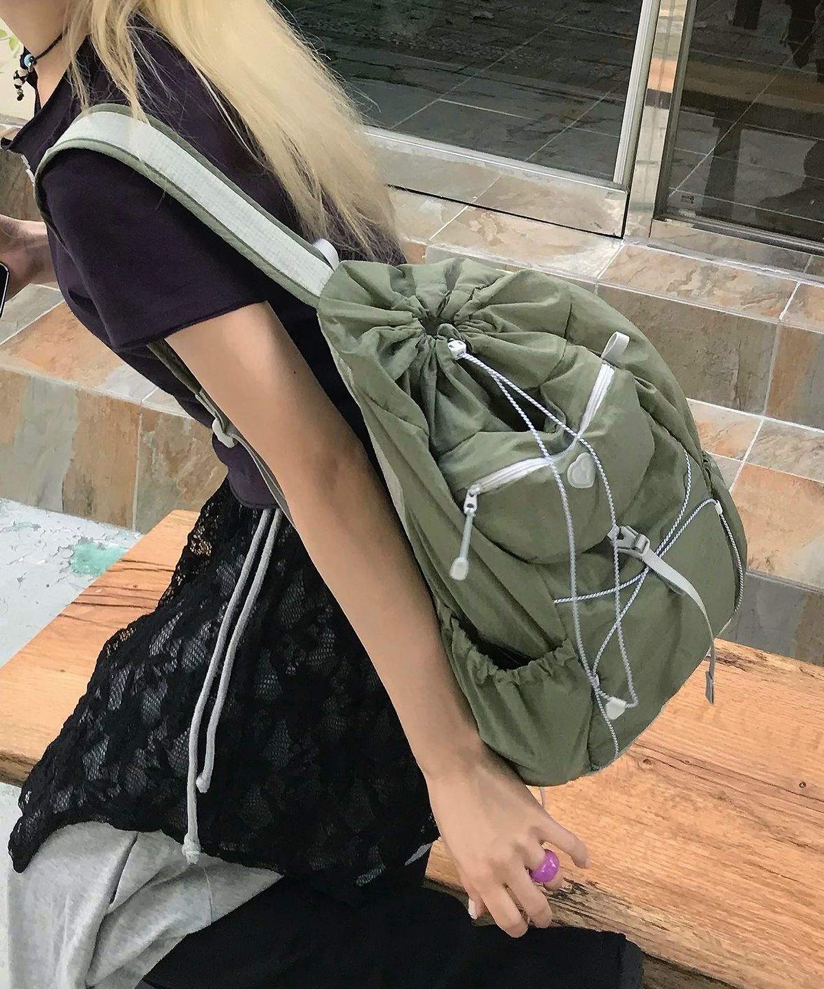 페넥(FENNEC) AIRY POCKET BACKPACK - KAKHI