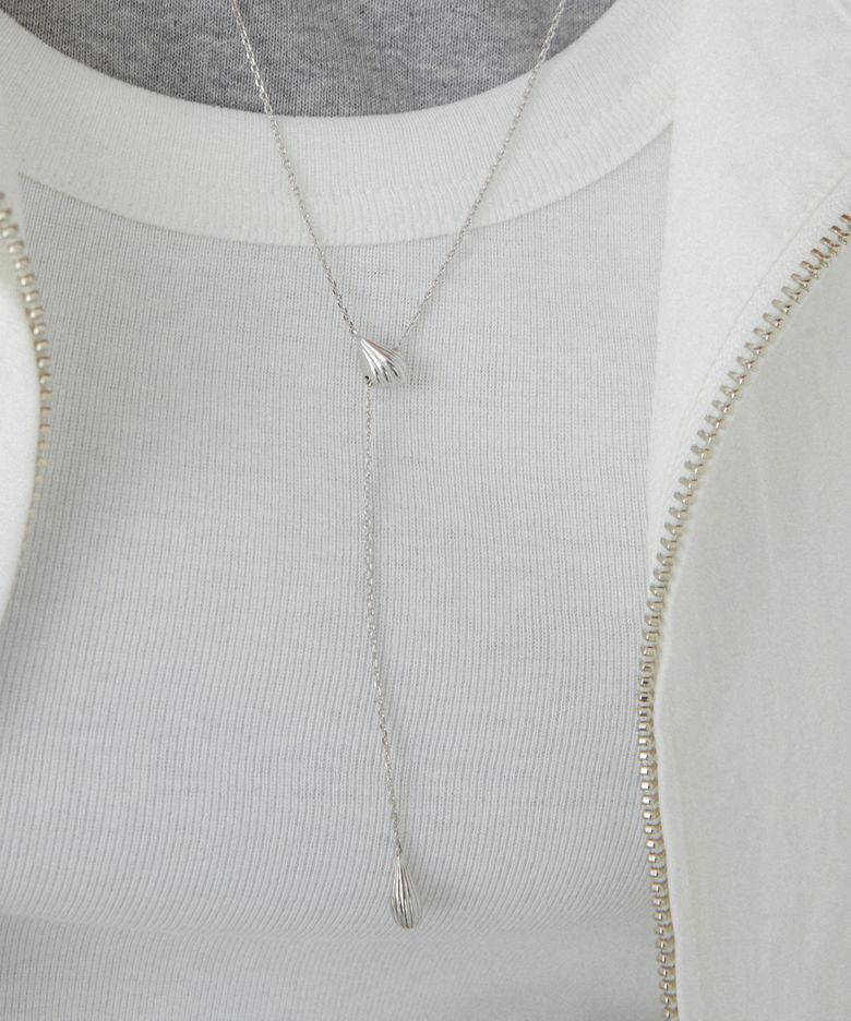 에코쉘 리플 Y형 목걸이 (White) BH7N64734WB650