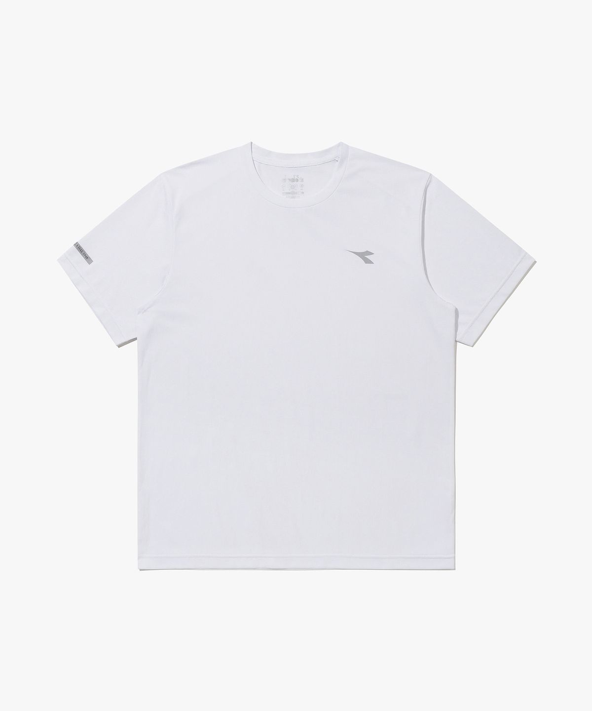 디아도라(diadora) 베이직 로고 퍼포먼스 반팔 티셔츠 OFF WHITE